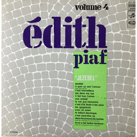 Edith Piaf ‎– Edith Piaf " Jezebel " - Vol. 4