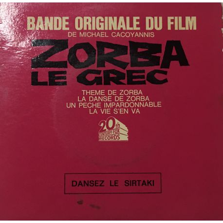 Mikis Theodorakis ‎– Bande Originale Du Film Zorba Le Grec