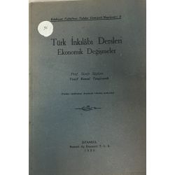 Türk İnkılabı Dersleri (Ekonomik Değişmeler)