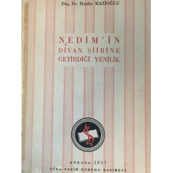 Nedim'in Divan Şiirine Getirdiği Yenilik