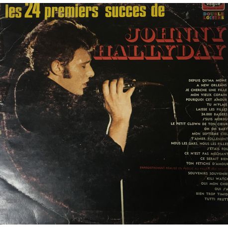 Johnny Hallyday ‎– Les 24 Premiers Succes De Johnny Hallyday