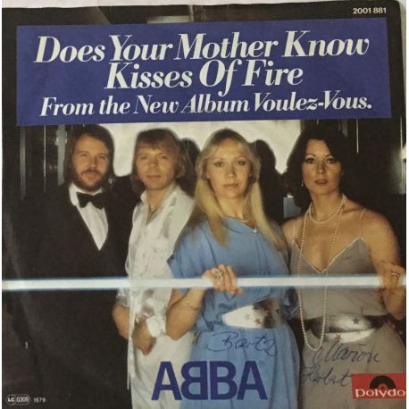 ABBA ‎– Does Your Mother Know / Kisses Of Fire