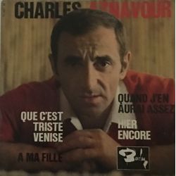 Charles Aznavour ‎– Que C'est Triste Venise Plak