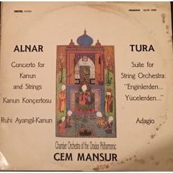 Hasan Ferit Alnar, Yalçın Tura, Cem Mansur ‎– Concerto For Kanun And String -Plak-lp