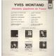 Yves Montand ‎– Chansons Populaires De France