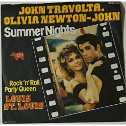 John Travolta & Olivia Newton-John / Louis St. Louis ‎– Summer Nights / Rock 'n' Roll Party Queen Plak-lp