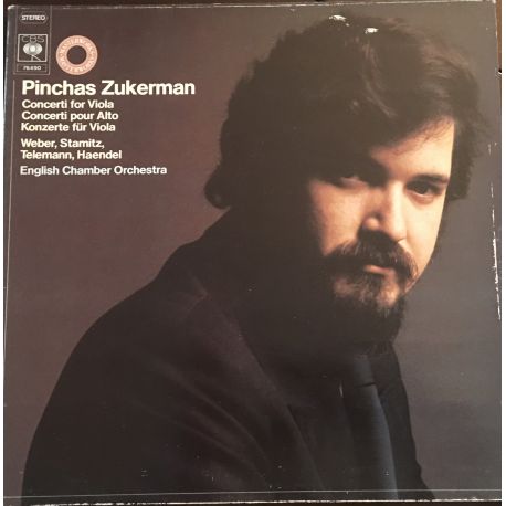 Pinchas Zukerman, English Chamber Orchestra ‎– Concerti For Viola  Plak