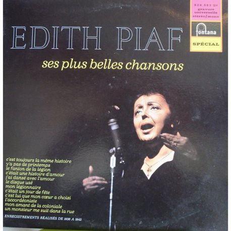 Edith Piaf ‎– Ses Plus Belles Chansons