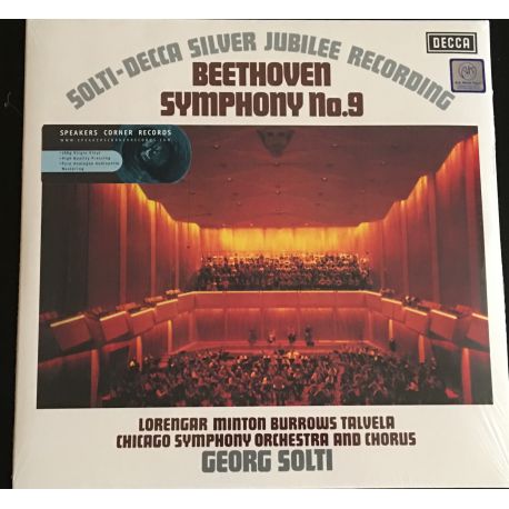 Beethoven*, Georg Solti ‎– (Solti-Decca Silver Jubilee Recording) Symphony No. 9 180 gr 2lp