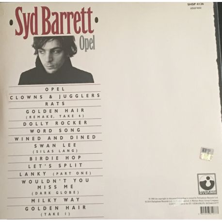 Syd Barrett ‎– Opel 180 gr lp