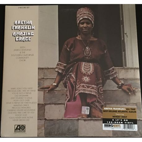 Aretha Franklin With James Cleveland* & The Southern California Community Choir ‎– Amazing Grace 2lp