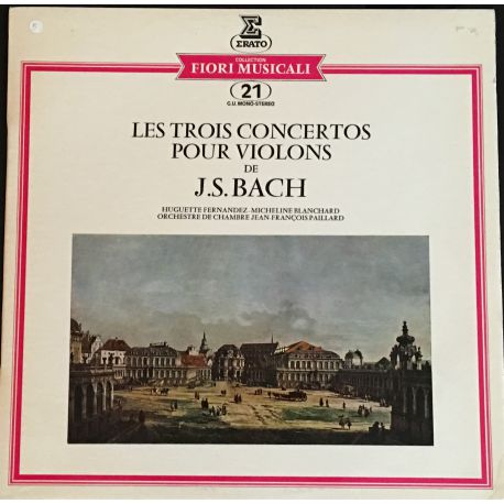 Les 3 Concertos Pour Violons De J.S. Bach Plak