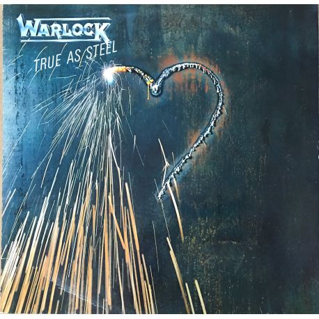 Warlock (2) ‎– True As Steel Plak