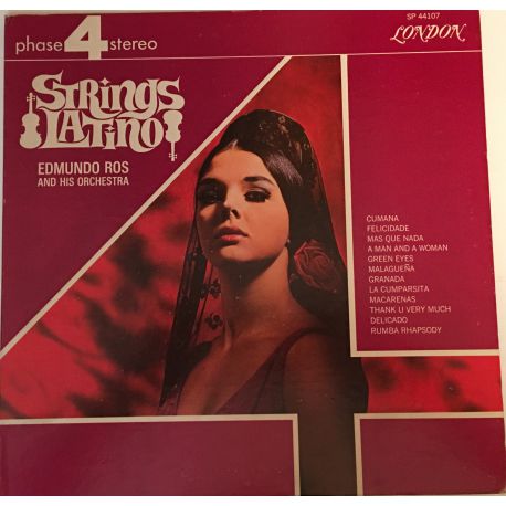 Edmundo Ros And His Orchestra* ‎– Strings Latino Plak