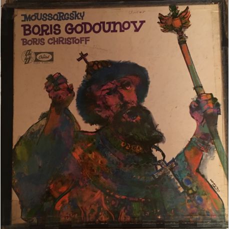 Modest Mussorgsky, Boris Christoff ‎– Boris Godounov 4LP