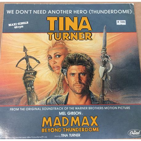 Tina Turner ‎– We Don't Need Another Hero (Thunderdome) Maxi Plak