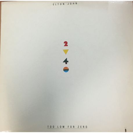 Elton John ‎– Too Low For Zero Plak