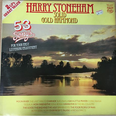 Harry Stoneham ‎– Solid Gold Hammond 2 Plak (The Good, The Bad And The Ugly,Moon River,The Last Walt. ...)