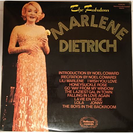 Marlene Dietrich ‎– The Fabulous Marlene Dietrich Plak