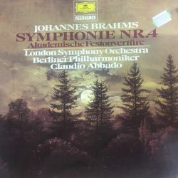 Johannes Brahms, London Symphony Orchestra*, Berliner Philharmoniker, Claudio Abbado ‎– Symphonie Nr.4 Plak