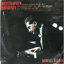 Beethoven*, Brahms*, Mihály Bächer ‎– Sonata Es-dur Op.31 Nr. 5 Plak
