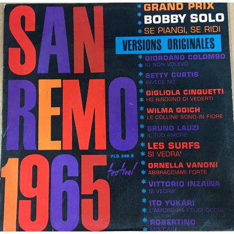 San Remo 1965 (Versions Originales)  Plak