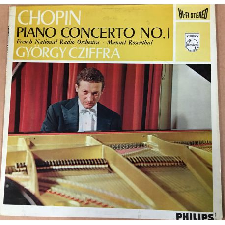 Frédéric Chopin, György Cziffra*, Orchestre National De L'ORTF, Manuel Rosenthal ‎– Klavierkonzert Nr.1 Plak