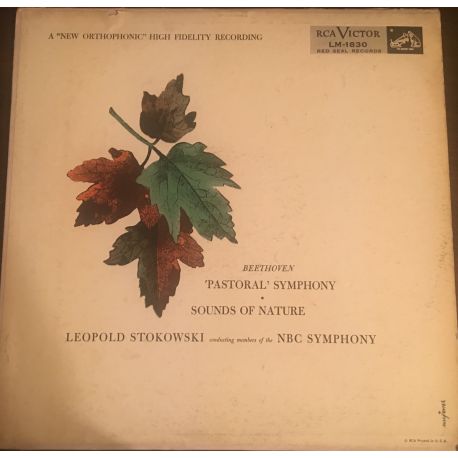 Beethoven* - Leopold Stokowski Conducting Members Of The NBC Symphony* ‎– 'Pastoral' Symphony • Sounds Of Nature Plak