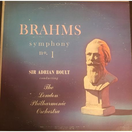 Sir Adrian Boult, The London Philharmonic Orchestra ‎– Brahms 1st Symphony Plak