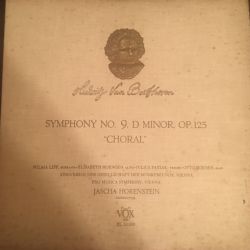 Beethoven*, Jascha Horenstein, Pro Musica Symphony, Vienna* ‎– Symphony No. 9 In D Minor, Op. 125 "Choral Plak