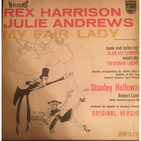 Rex Harrison And Julie Andrews With Stanley Holloway, Robert Coote, Betty Woolfe, Leonard Weir ‎– My Fair Lady Plak