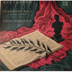 Beethoven*, Horenstein*, Pro Musica Symphony, Vienna* ‎– Eroica Symphony No. 3 In E Flat Major, Opus 55 Plak