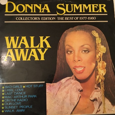 Donna Summer ‎– Walk Away Collector's Edition (The Best Of 1977-1980) Türk Baskı Plak